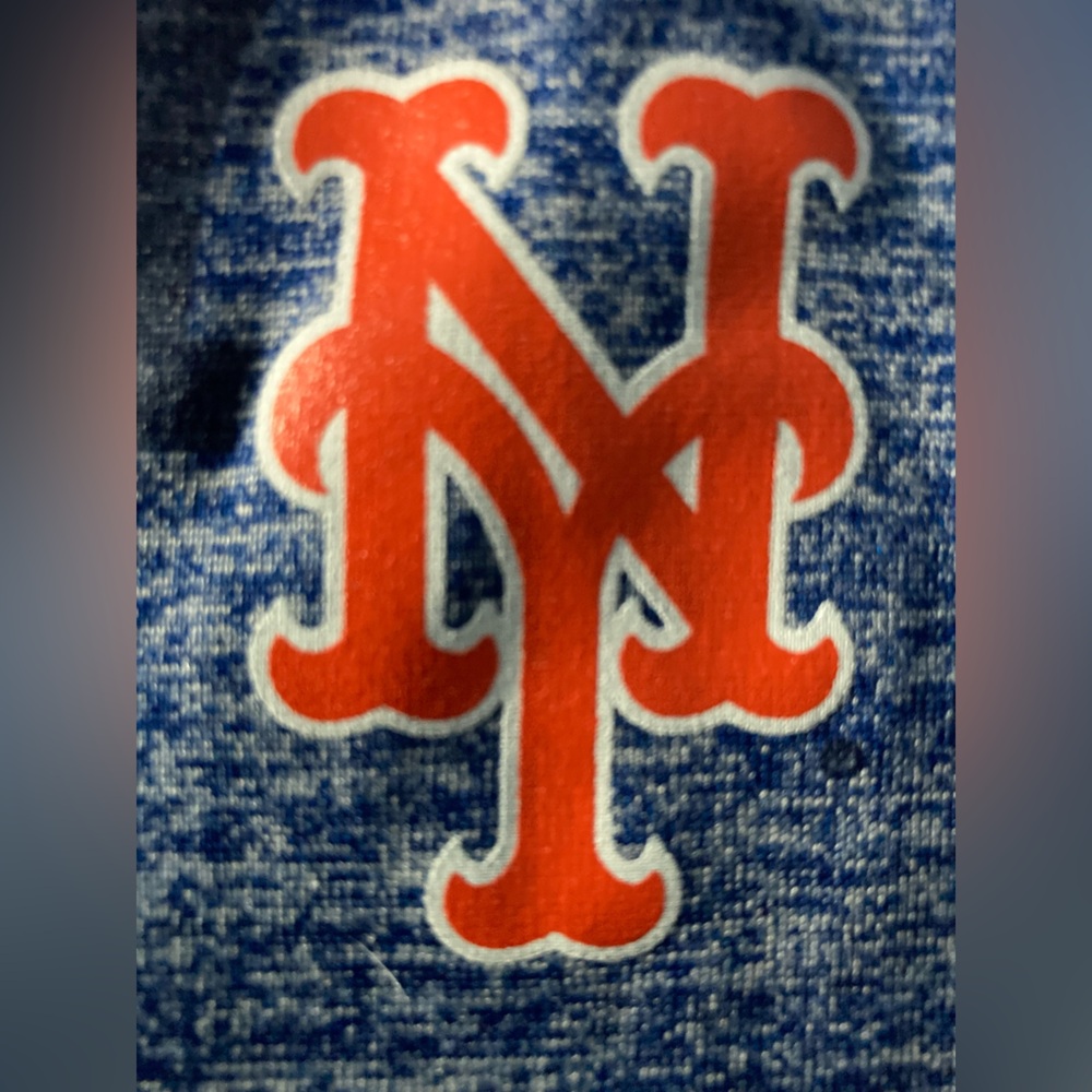 New York Mets Mens SZ L Blue Long Sleeve hoodie - Picture 5 of 9